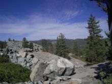 At the top of Wishon Dam