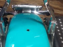 Nice hole in the top of the fender.