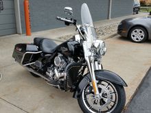 14 RK,  streetglide fenders and lights, a/c, rineharts, heated grips, fangs.