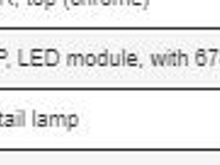 FLDE Tail Lamp Part Number