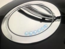 FLUSH MOUNT GAS GAUGE AND GAS CAP, BLUE LED AGAIN, SEE WHERE IM GOING HERE, LOL