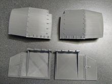 Front track guard/fender (top pieces)

rear mud flaps (below)  

