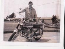 Me with my Suzuki 500 Titan that I later sold to my Ole Man (RIP) to get the money I needed for my 1st H-D