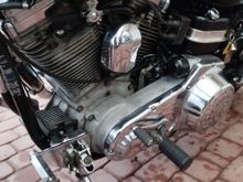 will be replacing the wrong shifter peg, putting the coil cover back on, installing the OEM grey solenoid rubber boot & putting on a smooth chrome derby cover!