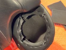 Fitting foam to the pod interior...