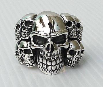 Sterling silver skull rings for biker - Harley Davidson Forums