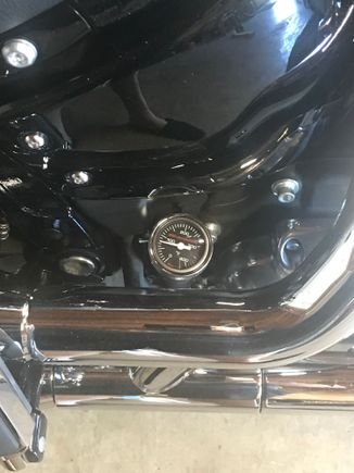 Put in my new temp gauge, I had the same one on my dyna, loved it!