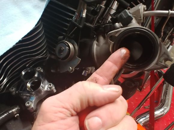 Disassembly Oil In the Intake...A lot! Blown rear head gasket.