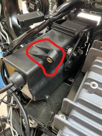 This tab has to come off for rack to fit.  The glovebox is fairly stable without this connected, but just for piece of mind I do plan to drill a hole and run a bolt through amp rack and back area of the glovebox to fully secure it.