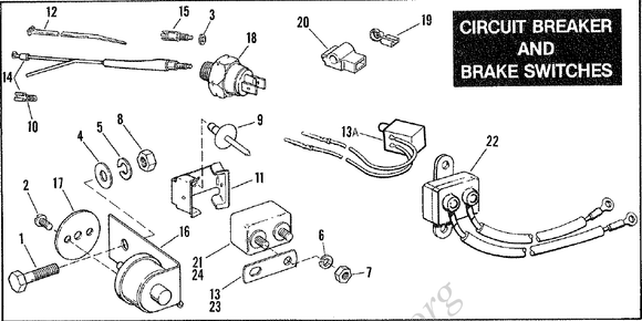 #13/27  PN#69999-77  Connector Bar - Circuit Breaker to Battery