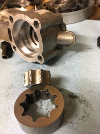 Some embedded material from a bearing failure on the crank shaft.  Pretty sure it’s toast!  But I’ll leave it to the wisdom and experience of the group