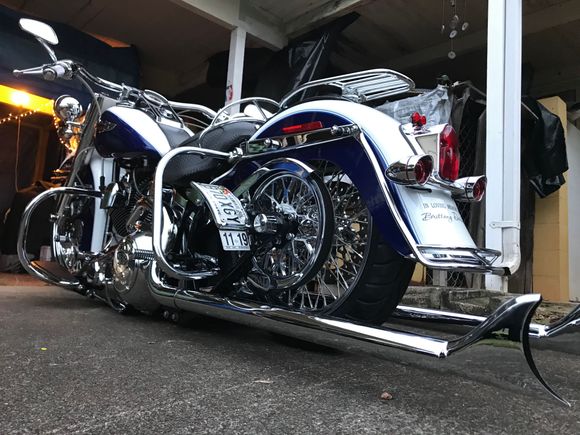 This is with a new, lower profile rear tire.  Posted in another thread.  Basically a hair off from laid out but out of options.  No other option now except purchase a custom swing arm, I also will look into the XL version of the SAS shock I have to give me 5” ride height instead of 3-1/2”.  