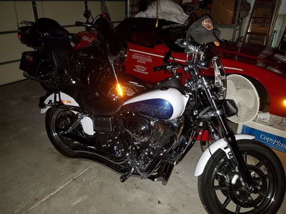 2015 Dyna Low Rider Satge I,  2013 Ultra Limited Stage IV, 1994 "Brickyard 400" Corvette