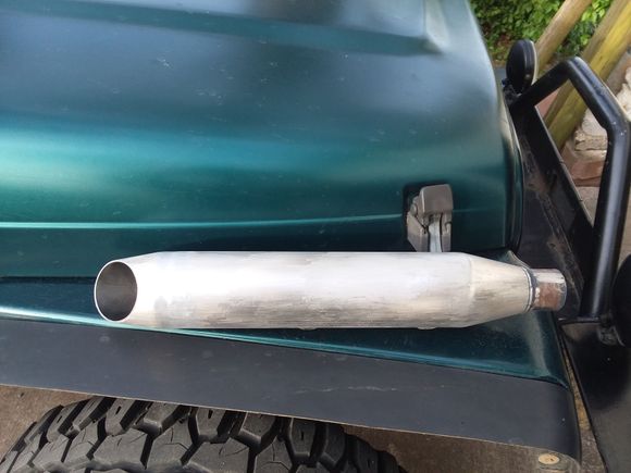 Removed the paint and now ready to sand with fine grit. I am wanting to find a clearcoat that will hold up to the heat and leave them polished.