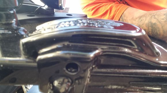 Hole to mount rear signal