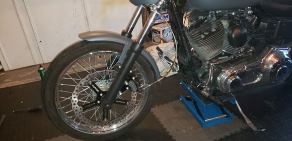 In with the new.  After brake flush, and now riding for a month, the stopping is night and day difference.  Researching which rotor brake combo for rear now, and which front fork option to go with.