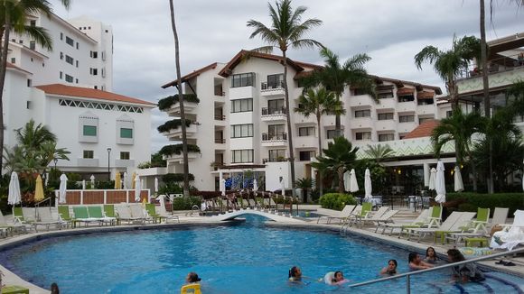 Our resort taken from the Sunset bar.