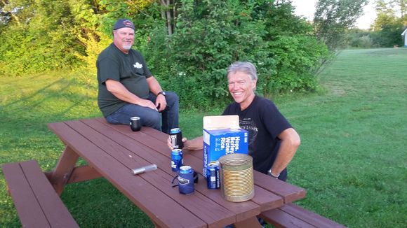 Day 3 - Off the road for the night and time for some refreshments at the motel in Bangor Maine.