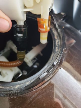 Hose is completely detached.   Still working on it.