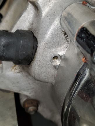 Can someone tell me what would cause oil to leak out this hole?
