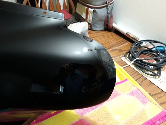 Close up of damaged area