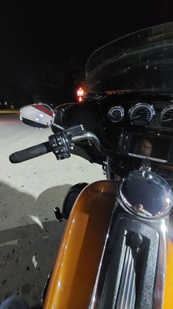 Day turn to night on the way home.