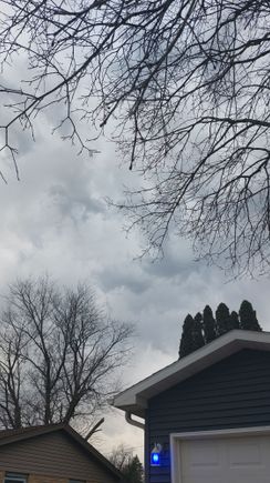 These clouds followed me home. 