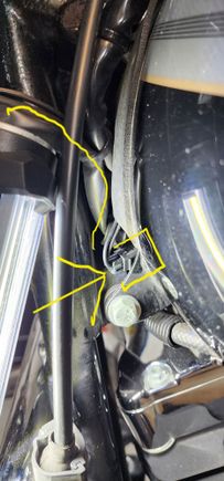 Yellow arrow points to plug in question.