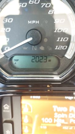 Very nice ride today. It hit 82.