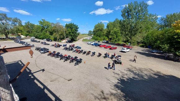 We headed down to the Psycho Silo Saloon, which had a pretty good Labor Day crowd.