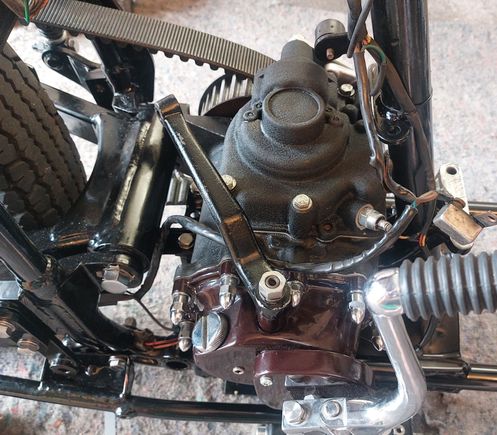 Transmission installed  , hopefully the motor will be next then drive & then consentrate on the sheet metal paint !