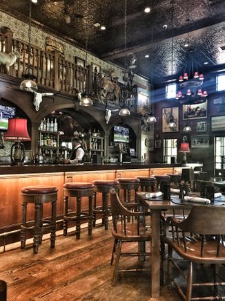 Very cool bar here. They make a strong whiskey soda or five.