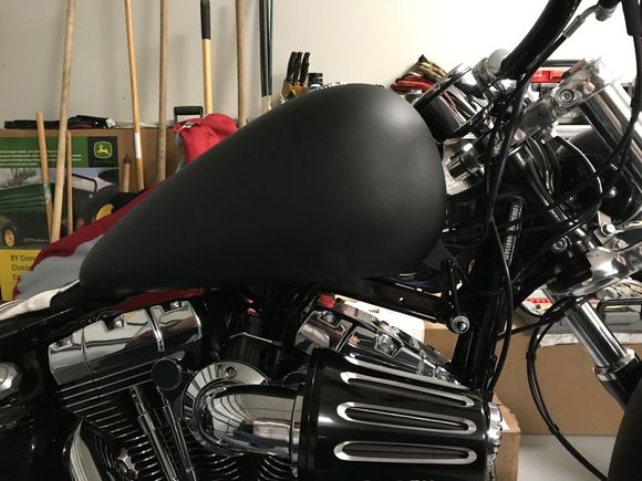 Put my tank back on after powder coating with a 3 inch lift