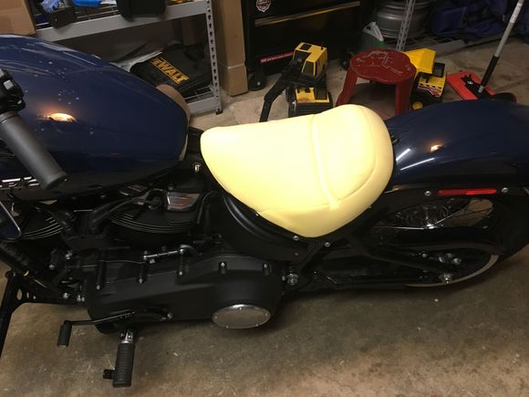 re-installed it without the leather for some reason.