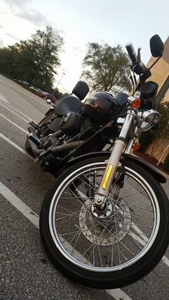 Sorry for terrible angle, only picture I had with this seat on my bike. From the first day I bought it.