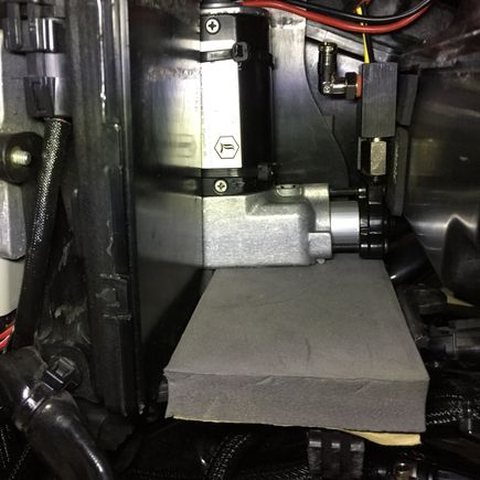 Position of compressor completely hidden 