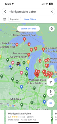 State Patrol are mostly in Troll territory. 