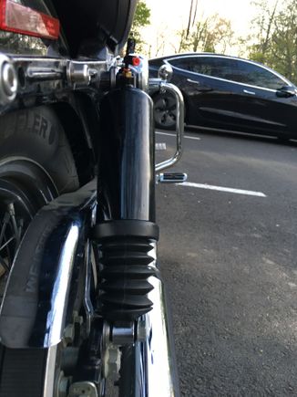 Even with all of those washers, the rubber still gets squished on the belt guard. Yes I used blue Loctite and a torque wrench. 