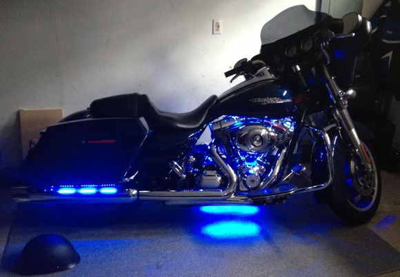 In the garage.