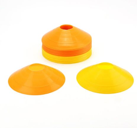 Set of 50 cones with dimensions of 7.5"W x 2"H each, $14.99