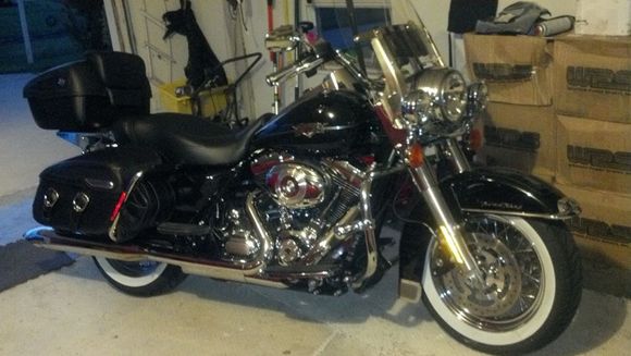 tour pack and crash bar bags added plus a few goodies and stage 1