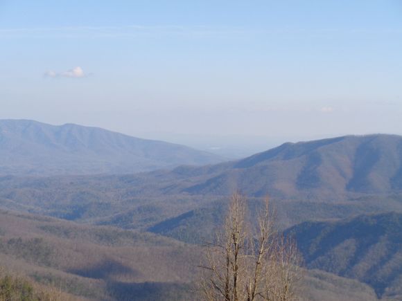 The three ponds of water in the distance are Lake James