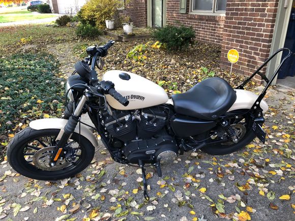 Added the detachable HD Sissy bar and went on a nice long ride.  

I agree! Was a great fall day to ride in Indiana!