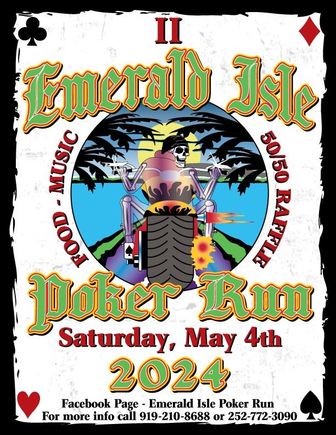 $10/hand, $25/3 hands. Registration 10:30 @ Fish Hut Grille Emerald Isle, KSU @ 11:00.
FishHut->TackleBoxTavern - Atlantic Bch->FishHook - Harkers Island->SouthernSalt -Morehead->Anchor Drafthouse and Pizza - Salter Path->Emerald Club - Emerald Isle
