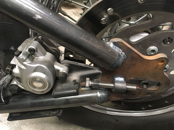here’s the issue with the rear caliper. might give Led Sled a call to see how they get around this