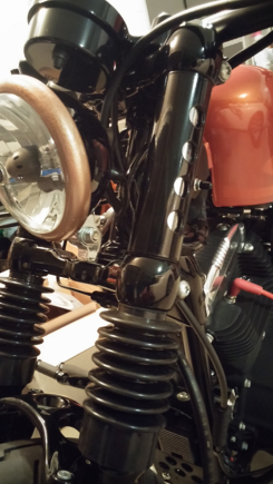 Homemade upper fork tube covers