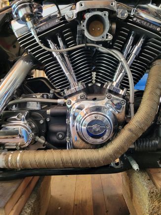 The wrap with chrome zip-ties