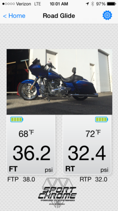 Sport Chrome Tire Pressure Temperature monitoring system