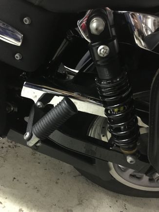 Since I have mounted the Hyperpro rear shocks the problem occured driving on rough roads or speedbumps. Especially with two way up. I had a serious search before I found out that the problem was in the Predator. Because with the standard shock I had no problem. But because the rear fork is mounted to the powerplant, the upwards movement of the fork wil also have a rear facing power ( away from the bike). Then the motormount will be pulled to the rear. The Predator is not realy designed to absorb