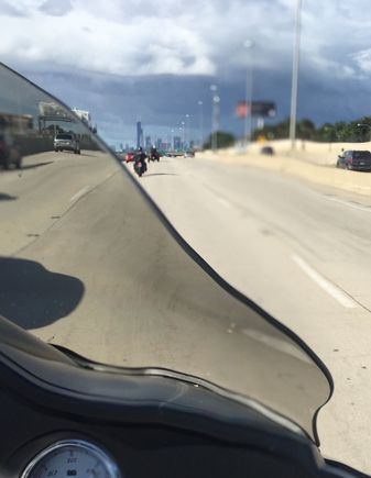 Chicago on the horizon.